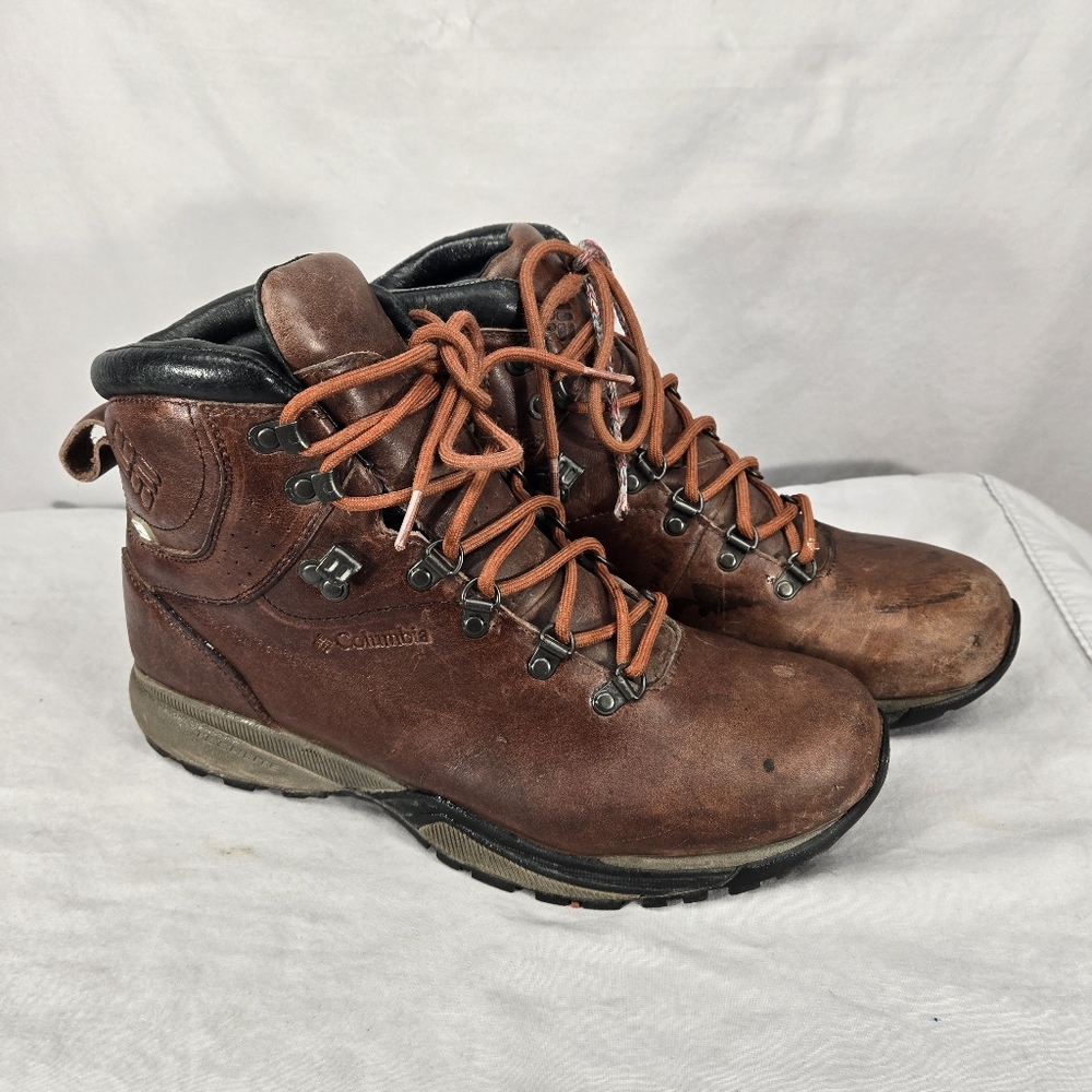 Columbia Combin Outdry Techlite Leather Waterproof  Hiking Mens Boots Sz 12